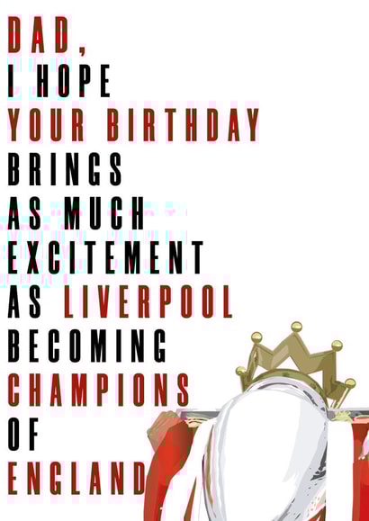 champions lfc Birthday Card 16052 created by DanAllen20