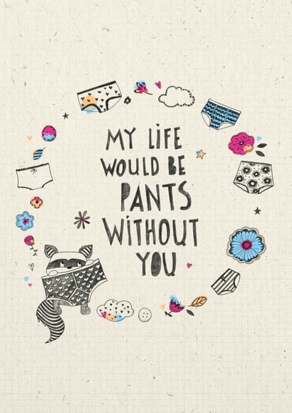 life pants Anniversary Card 26020 created by Cathy Haworth