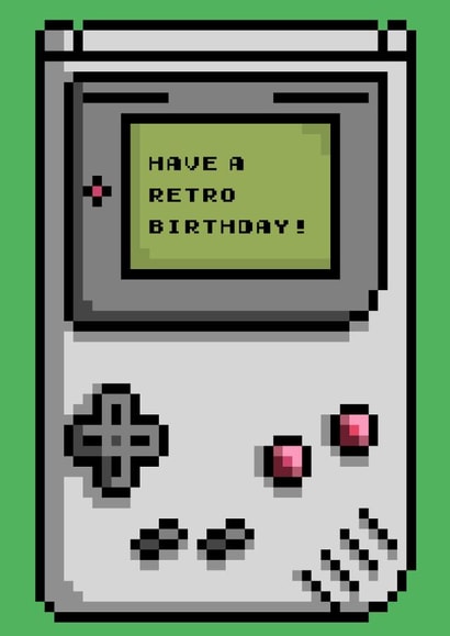 gameboy video Birthday Card 19488 created by Stone Design