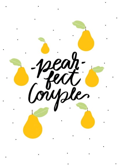 couple pear Anniversary Card 18854 created by Lea Velasquez