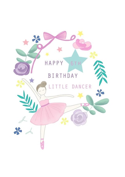 happy 6th birthday little dancer created by Marie Goodchild