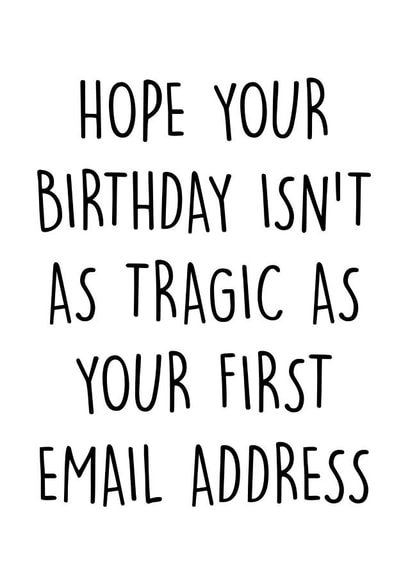 funny first Birthday Card 9125 created by Pack a Punch Designs