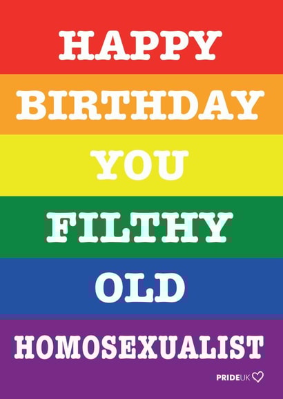 PRIDE Pride Card 43621 created by Pride Cards UK