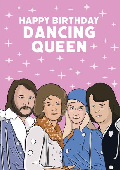 abba dancing Birthday Card 17115 created by Guilty Cards