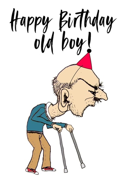 old boy Birthday Card 19520 created by The Inker's Boudoir