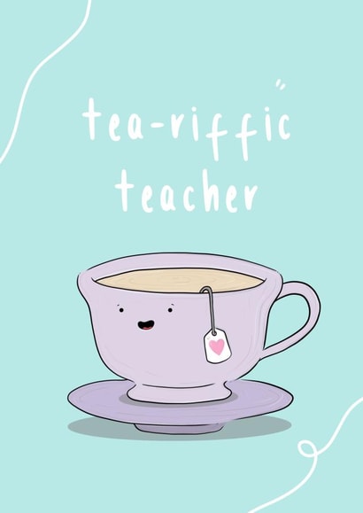 teacher tutor Thank You Card 17803 created by The Tipsy Turtle