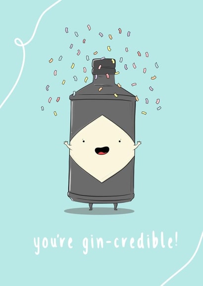 gin pun Congratulations Card 17804 created by The Tipsy Turtle