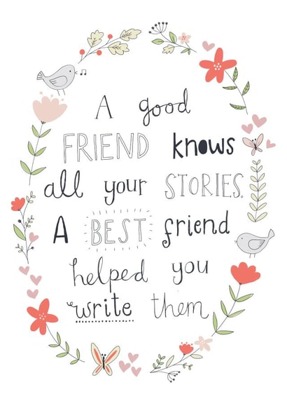 friend best friend Love & Friendship Card 19558 created by Rebecca Dyke