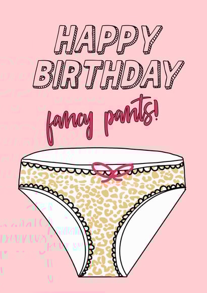 fancy pants Birthday Card 19523 created by @cottonfoxprints