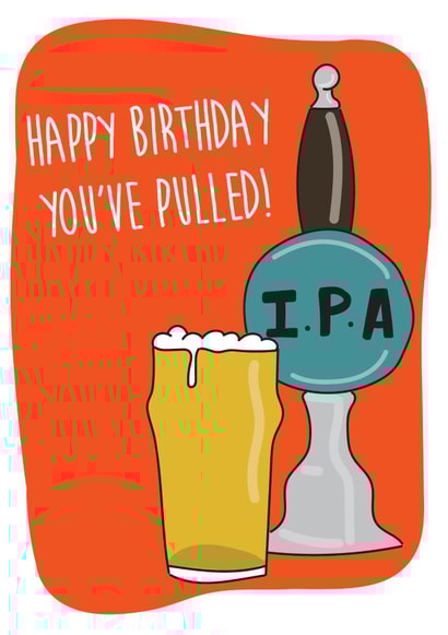 pub beer Birthday Card 16073 created by I Made A Card