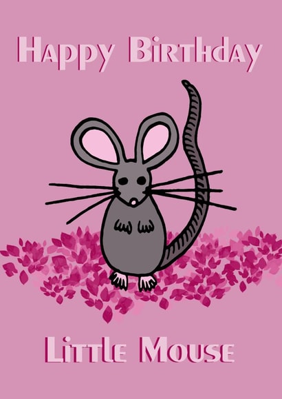 mouse pink Card 44373 created by Jz Designs