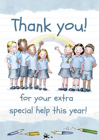 teacher ta Thank You Card 16537 created by Kate Garrett