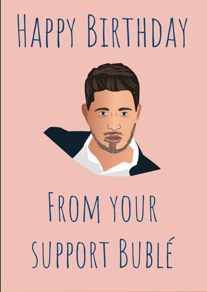 support buble Birthday Card 39254 created by Tiff Taff Cards