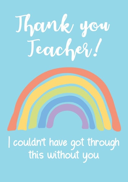 teacher thank you Thank You Card 37422 created by Bizzi Lizzi