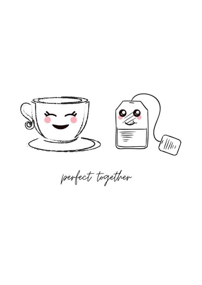 tea teacup Anniversary Card 44324 created by KokoandDoo