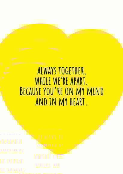 always together Just because Card 14605 created by Jack & Dani