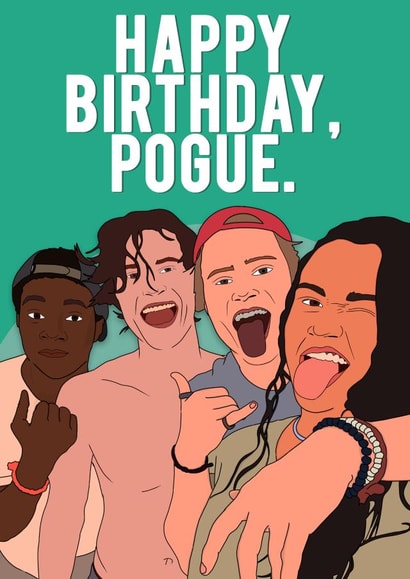 outer banks john b Birthday Card 12956 created by Pink + Pip