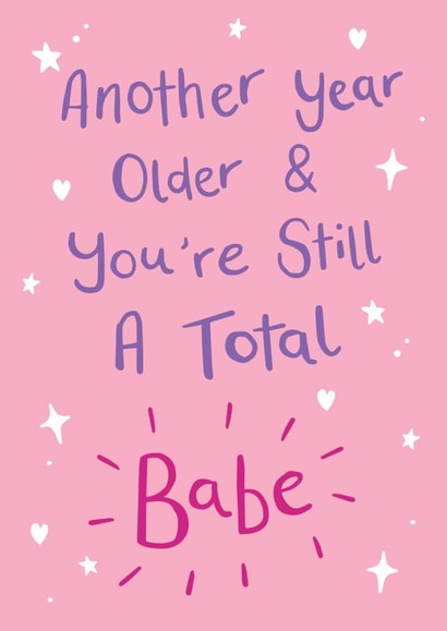 Total Babe Birthday Card created by Sarah Catherine