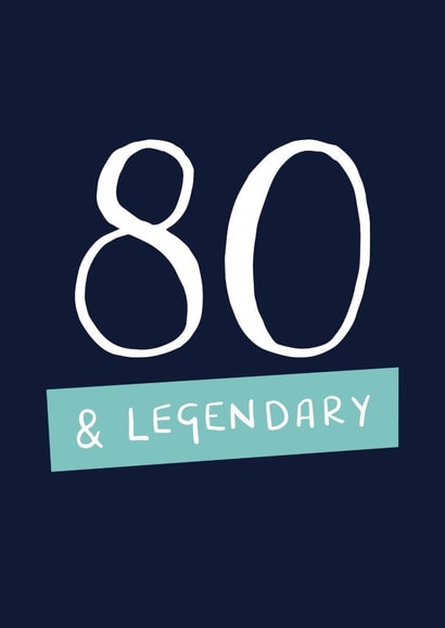 Legendary 80th Birthday Card created by Sarah Catherine