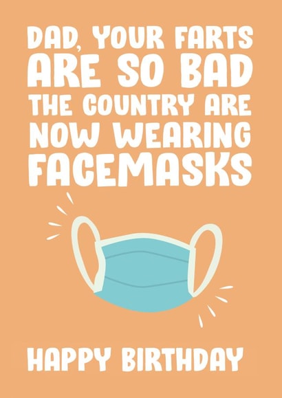 Dad birthday card created by James Steer