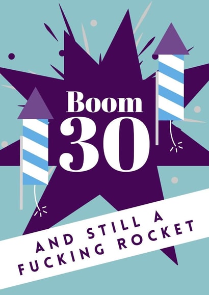 30 30th Birthday Card 18482 created by Jean Lawrie