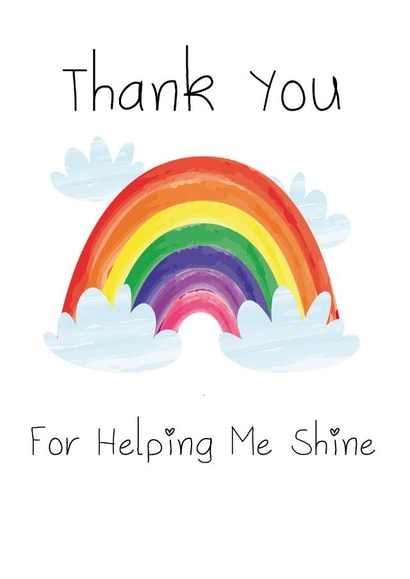 Thank you teacher Thank You Card 19172 created by KarenCharlton