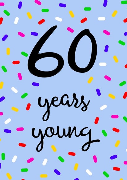 60 60th Birthday Card 15968 created by Pippin Prints