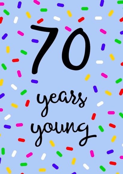 70 70th Birthday Card 15969 created by Pippin Prints