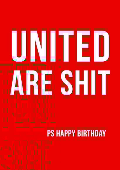 manchester united united Birthday Card 11193 created by Offside Cards