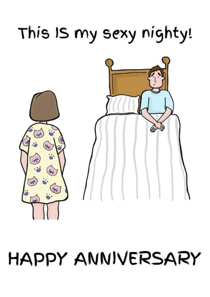 sexy nightie Anniversary Card 19611 created by Jubbly Jock