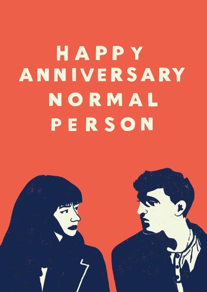normal people sally rooney Anniversary Card 17377 created by @AimeeStevens.Design