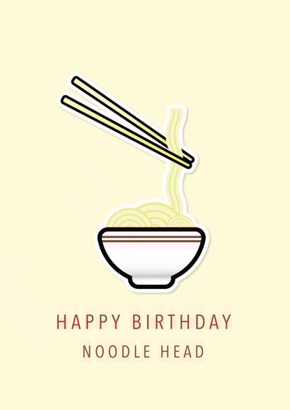 food noodles Birthday Card 19614 created by Sam I Am