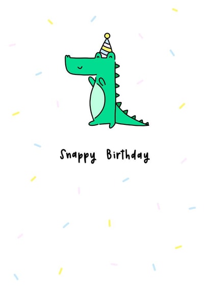 Snappy birthday crocodile Card 43948 created by Lellemoon