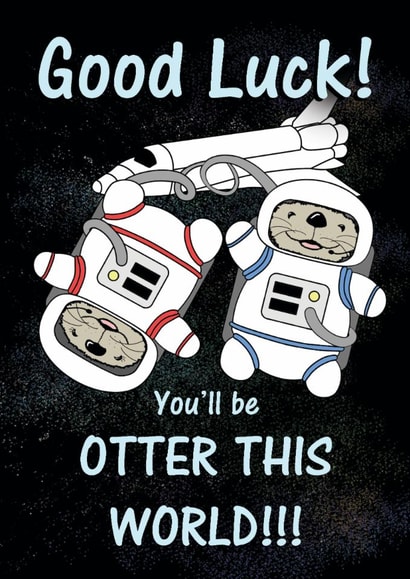 otter this Good Luck Card 18683 created by Doughty Daredevils