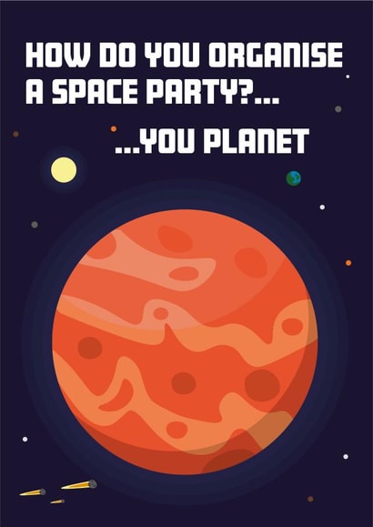 party in Birthday Card 17334 created by Haydn Pole