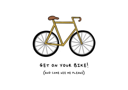 get on your bike bike Love & Friendship Card 14091 created by Little paper pick me ups 