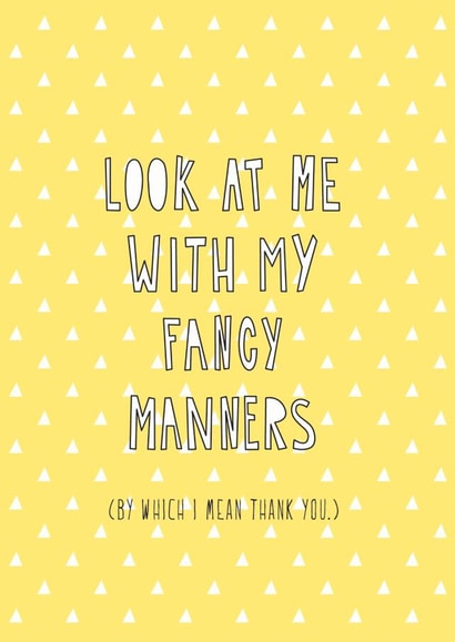 Thank you Funny Thank You Card 6697 created by Redback Cards