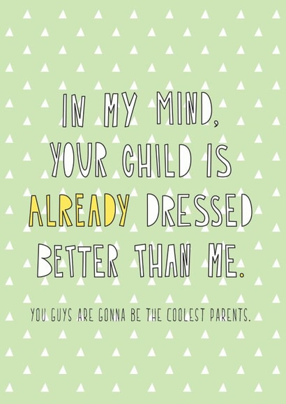 New Baby Pregnant New Baby Card 6698 created by Redback Cards