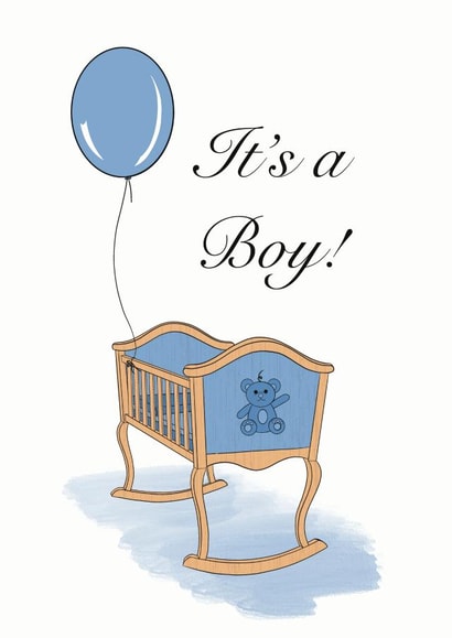 New baby boy card created by Noura Mokhtar