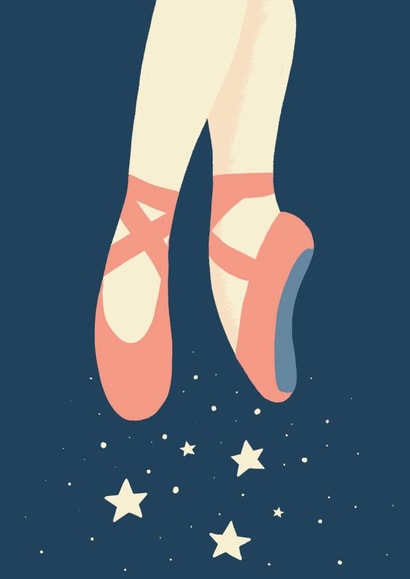 ballerina ballet Birthday Card 18555 created by Rock Paper Scissors