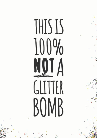 Glitter sparkle Card 24776 created by Paul O'Connor