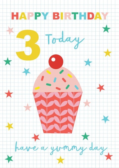 3 3rd Birthday Card 12693 created by TillieMint