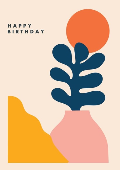 modern arty Birthday Card 19505 created by Chelseah354