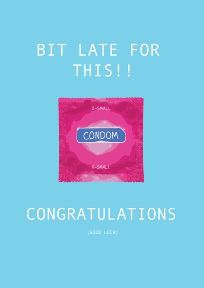 CONGRATULATIONS BABY SHOWER Pregnancy Card 19687 created by ben story