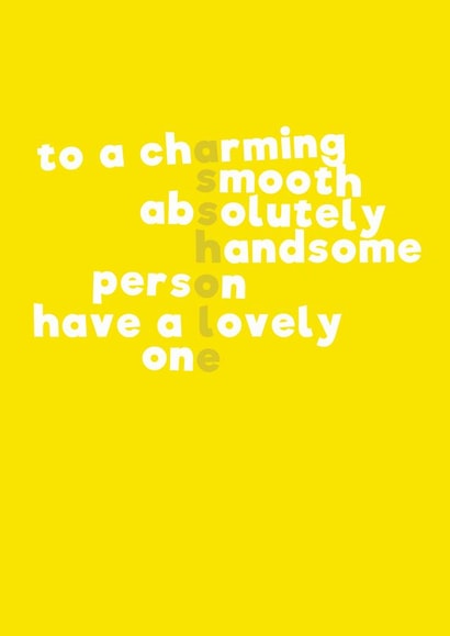 A tale of one man created by Mean Little Cards