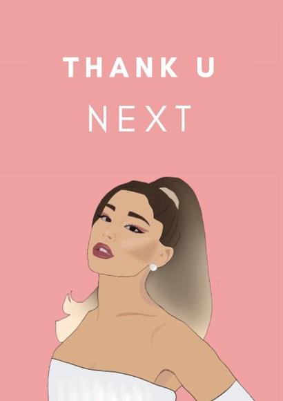 thank you ariana grande Thank You Card 17479 created by TEA Designs