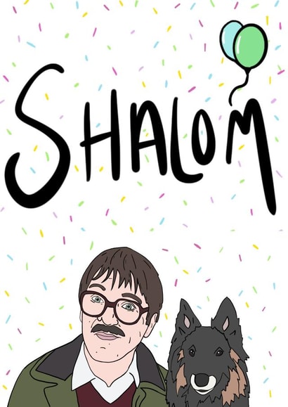 shalom friday night dinner Birthday Card 15583 created by Gee Designs