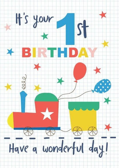 1 1st Birthday Card 12703 created by TillieMint