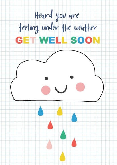 get well soon cloud Get Well Card 12704 created by TillieMint