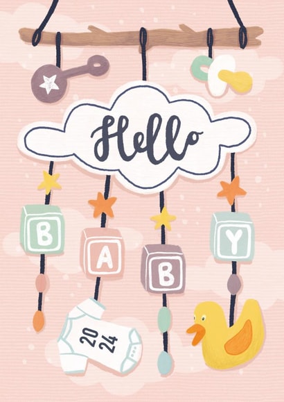 Hello Baby Card 1001 created by Made by Burbs